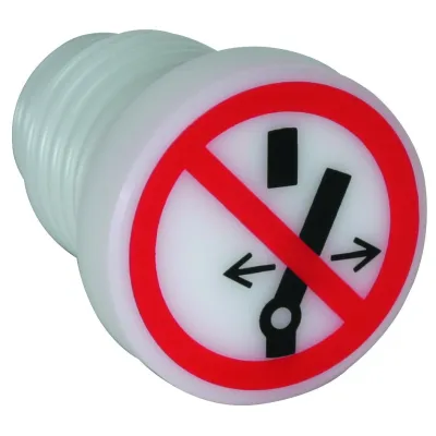 DEHN Sperrelement 785650 | Isoliersperrstopfen E18 | Schraubsicherung | 0-1000V | Kunststoff | Symbol Nicht schalten