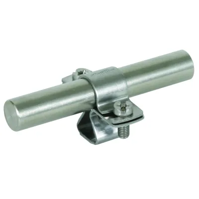 DEHN Stangenhalter 274116 | Fang- und Erdeinführungsstangen 16 mm | Edelstahl V2A | M8 Innengewinde | Schraubschelle