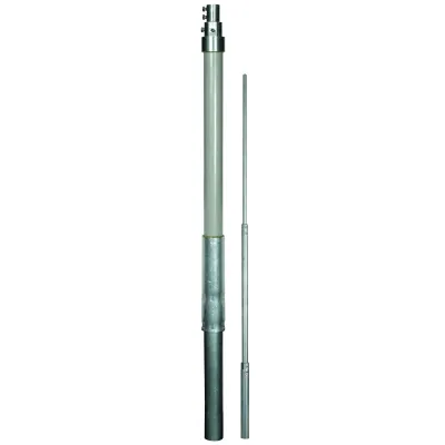 DEHN Stützrohr SR D50 3200 FS22 2500 IP HVI 105331 | Blitzschutz | GFK/Aluminium | mit Fangstange | lichtgrau