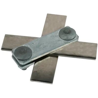 DEHN SV-Klemme 308239 | Kreuzverbinder T-/Parallel-Verbinder | Flachleiter 30mm | Edelstahl V4A | Blitzstrom 100kA