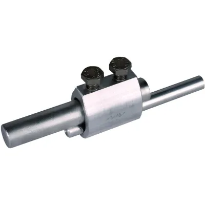 DEHN Trennmuffe 450001 | Ableitungsverbinder Rd 8-10/16 mm | Aluminium unbehandelt | DIN EN 62561-1 | offen