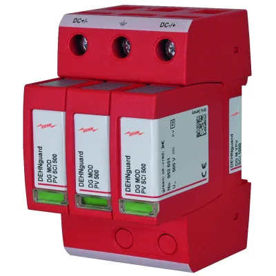 DEHN Überspannungsableiter DG M YPV SCI 1000 | Typ 2 | PV-Anlagen | 1000V DC | 3-polig | Hutschiene | 12,5kA