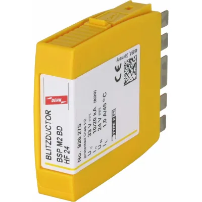 DEHN Überspannungsableiter BSP M2 BD HF 24 | 24V DC | 1 Doppelader | 20kA | IP20 | für Bussysteme