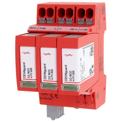DEHN Überspannungsableiter DG MP YPV 1200 FM | Typ 2 | PV bis 1170V DC | 2-polig | 40kA | Hutschiene