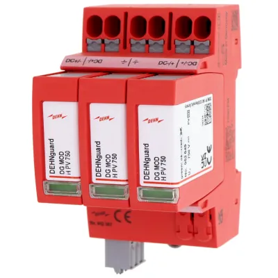 DEHN Überspannungsableiter DG MP YPV 1500 FM | Typ 2 | DC | PV-Anlagen 1500V | 40kA | Hutschiene | 2-polig | IP20