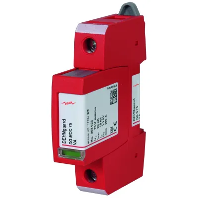 DEHN Überspannungsableiter Typ 2 DG S 75 VA 952080 | 1-polig | 75V AC | Hutschiene | IP20 | für TN-, TT-Netze