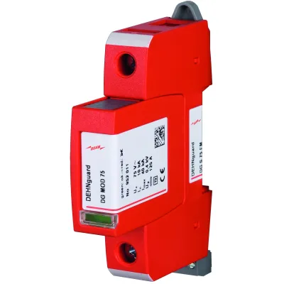 DEHN Überspannungsableiter DG S 75 FM 952091 | Typ 2 | 1-polig | 10kA/40kA | 75V AC | Hutschiene | Fernmeldekontakt