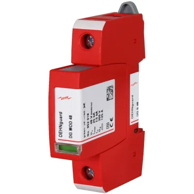 DEHN Überspannungsableiter Typ 2 DGS48 952078 | 1-polig | 48V AC | Hutschiene | TN/TT | 25kA | IP20 | optische Anzeige