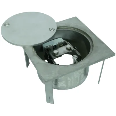 DEHN UF-Trennstellenkasten UFTSK 7.10 FL40 549090 | Edelstahl V2A | 200x200x105mm | Unterflurmontage | unbehandelt
