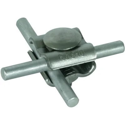 DEHN Universal-Verbinder 315119 | T-/Kreuz-/Parallel-Verbinder | für Rundleiter 8-10mm | Edelstahl V2A | 50kA