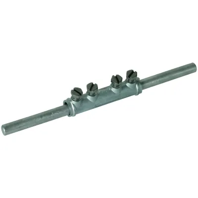 DEHN Verbindungsmuffe 385202 | Muffenverbinder ZG | für Rundleiter 7-10mm | Zinkdruckguss | 4x M6 | 100kA