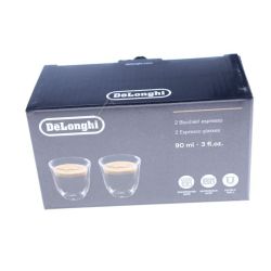 DeLonghi DLSC310 Espressogläser 5513284151 Doppelwandig, 90ml, 2er Set