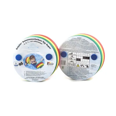 Delphin Schwimmscheiben 4291 | Schwimmhilfe Oberarm | 6er Set | Polyethylen | Einheitsgröße | bunt | für Kinder