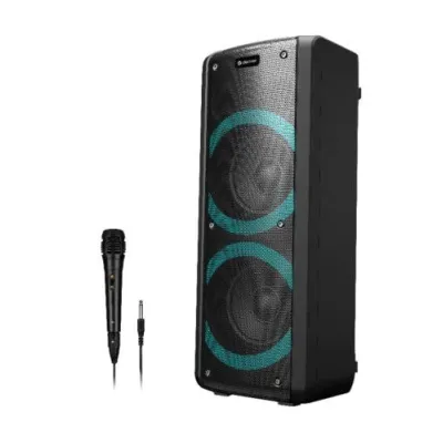 Denver Party-Lautsprecher BPS-352 | Bluetooth Soundsystem | 300W | Akku 3h | Karaoke | LED Lichteffekt | 2x 6,5" (B-Ware)