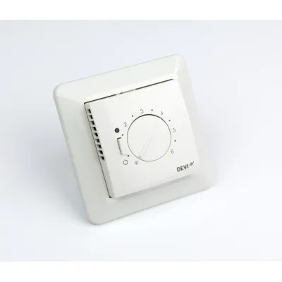 DEVIreg 530 Unterputz-Thermostat | Fußbodenheizung | 16A | 15–35°C | 3m Fühler | polarweiß