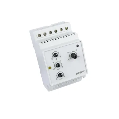 DEVIreg 316 Universalthermostat | Analog | 230V | NTC-Fühler 3m | Hutschiene | IP20 | 16A