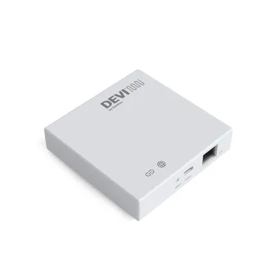 DEVI Gateway 140F1166 Connect für Zigbee | 5W | IP20 | Ethernet Schnittstelle | TCP/IP | App-Steuerung | DC