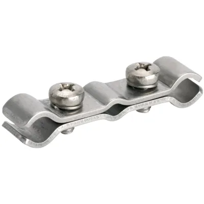 Devi Entlastungsschelle 19-406008 | Heizleitungsbefestigung Fallrohr | V2A Edelstahl | für deviflex DTCE 20