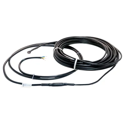 DEVI Heizleitung DTCE 30 89845995 | Heizband 5m 150W 230V | 2-adrig | UV-beständig | Dachrinne | schwarz