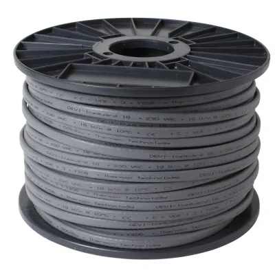 Devi Heizband Dachrinnenheizung iceguard 18 98300861 | selbstlimitierend | 18W/m | 250m Trommel | 240V | schwarz