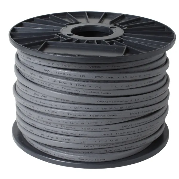 Devi Heizband Dachrinnenheizung iceguard 18 98300861 | selbstlimitierend | 18W/m | 250m Trommel | 240V | schwarz