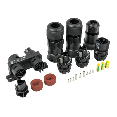 DEVI Heizband-Anschluss-Set EasyConnect EC-2 98300875 | für 2 Heizbänder | IP68 | 240V 16A | Kaltende | -40°C bis 100°C
