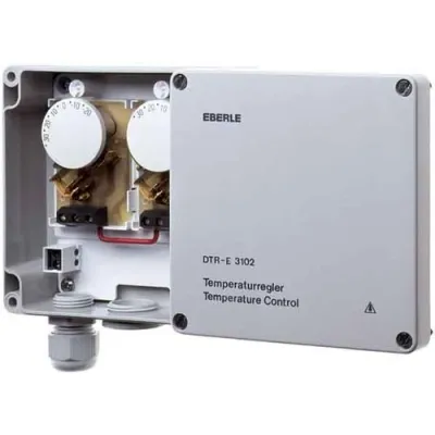 DEVI Differenzthermostat DTR-E 00-109001 | Dachrinnenheizung Regler 230V 16A IP65 | -20 bis +35°C | Aufputz | Grau