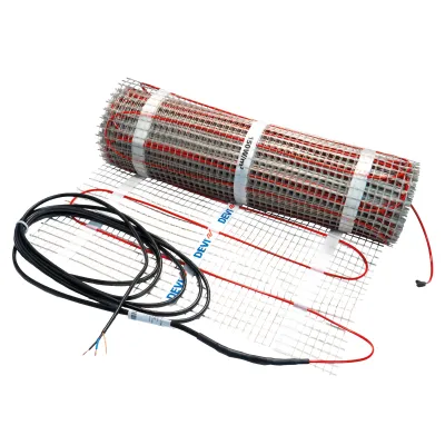 DEVI Dünnbettheizmatte 140F0458 | Heizmatte 150 W/m² | 12 m² | 230 V | selbstklebend | 0,5 x 24 m | Bad, Küche