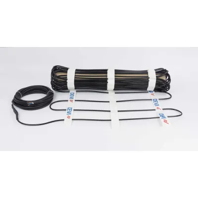 DEVI Heizkabel DEVIsnow 30 140F0655 | 400V | 110m | 30W/m | 30m Kaltleiter | Freiflächen- & Dachflächenheizung | schwarz