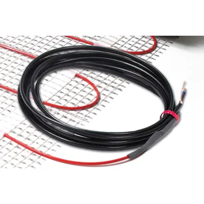 DEVI Kaltleiter Heizband 140F0906 | Dünnbett-Heizmatte 2x1,0 mm² | abgeschirmt | Kupfer | per Meter