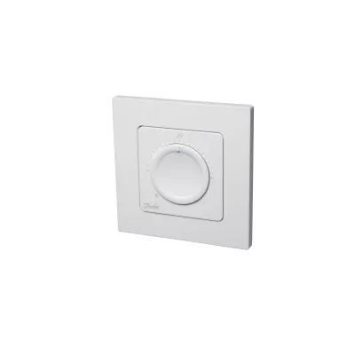 Danfoss Unterputz Raumthermostat Icon RT 088U1000 | Fußbodenheizung 230V | 80x80 mm | RAL 9010 Weiß | Frostschutz