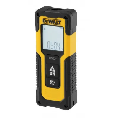 DEWALT Laser-Entfernungsmesser DWHT77100 | 30 m Reichweite | ±3 mm Genauigkeit | Flächen- & Volumenmessung