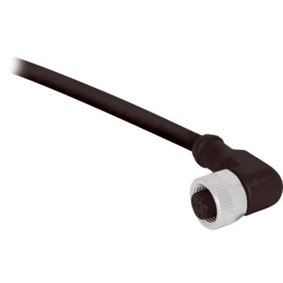 di-soric Anschlusskabel VKHM-W-10/4 | M12 Buchse gewinkelt | 10m PUR halogenfrei | 4-polig | IP67 | 250V