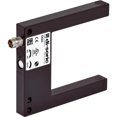 di-soric Gabellichtschranke OGU051G3-T3 | 50mm Gabelbreite | Rotlicht LED | IO-Link | Metallgehäuse | IP67 | 10-30V DC