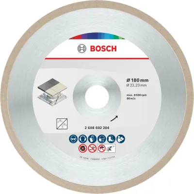 Diamanttrennscheibe Standard for Ceramic, Ø 180mm (Bohrung 22,23mm)