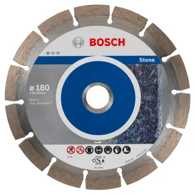Diamanttrennscheibe Standard for Stone, Ø 180mm (10 Stück, Bohrung 22,23mm)