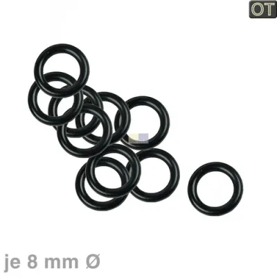 Dichtung 8mmØ für Brühgruppe, 10 Stück 00174175 174175 Bosch, Siemens, Neff