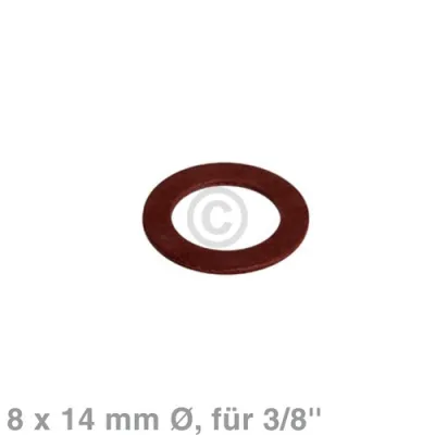 Dichtung Fiberdichtring 8x14mmØ für 3/8" Sanitäranwendungen 1Stk DGS/VS4
