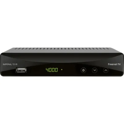 IMPERIAL DVB-T2 HD Receiver | Irdeto | H.265 HEVC | USB | HDMI | Scart | freenet TV | Schwarz