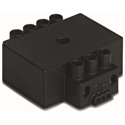 digitalSTROM Relais-Schaltaktor SW-KL200 | Klemme L | 1400W | 230V | Tastereingang | 4-polig | Schwarz