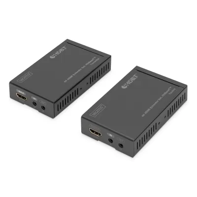 DIGITUS 4K HDMI Extender Set DS-55500 | HDBaseT | 70m Reichweite | UHD 4K/30Hz | Cat 5e/6/7 | inkl. IR-Unterstützung