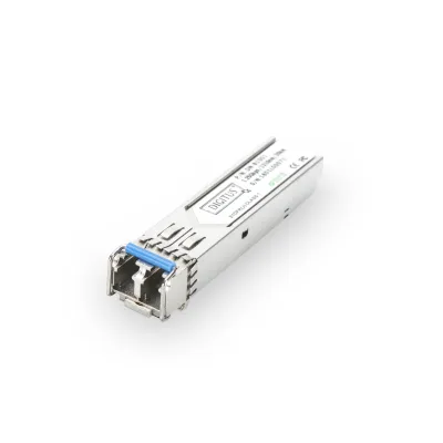 DIGITUS SFP Modul DN-81001 | 1,25 Gbps Mini GBIC | Singlemode bis 20km | LC Duplex | 1310 nm | silber