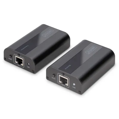 DIGITUS HDMI Extender Set DS-55204 | 4K UHD 2.0 | HDMI Verlängerung bis 70m | CAT6 | PoC | IR-Steuerung | 60Hz