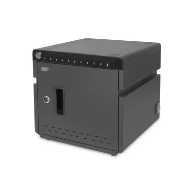 DIGITUS Mobiler Ladeschrank DN-45004 | 10x USB-C Ladestation für Tablets/Notebooks bis 14" | UV-C Sterilisation