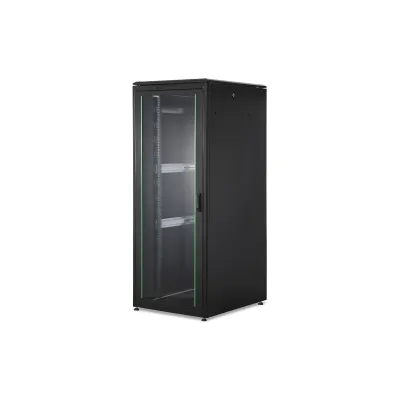 DIGITUS Netzwerkschrank DN-19 42U-8/10-B-1 | 19 Zoll 42HE | 2053x800x1000 mm | 1200 kg | Glasfront | Schwarz