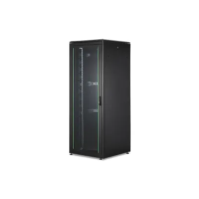 DIGITUS Netzwerkschrank DN-19 42U-8/8-B-1 | 42HE 19 Zoll | 2053x800x800 mm | Stahl | Glasfronttür | schwarz RAL 9005