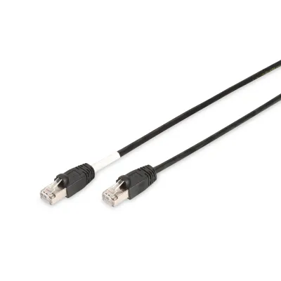 DIGITUS Patchkabel CAT6 S/FTP DK-1644-050/BL-OD | Outdoor | 5m | UV-beständig | AWG27/7 | RJ45 | schwarz