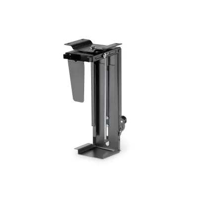 DIGITUS Universal PC-Halterung DA-90411 | Schreibtischmontage | 10 kg Tragkraft | 360° drehbar | stufenlos verstellbar