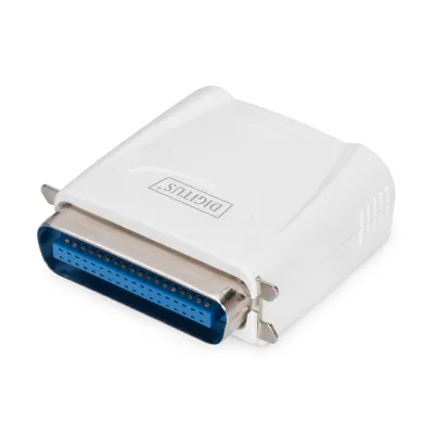 DIGITUS Printserver DN-13001-1 Fast Ethernet | 1x Parallel-Port | 1x RJ45 | Netzwerk | Tischgerät | Weiß