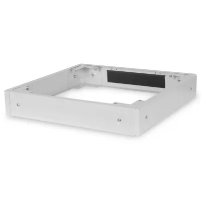 DIGITUS Sockel DN-19 PLINTH-6/6-1 | für Netzwerkschrank 600x600 mm | Stahl | RAL 7035 grau | 100 mm hoch